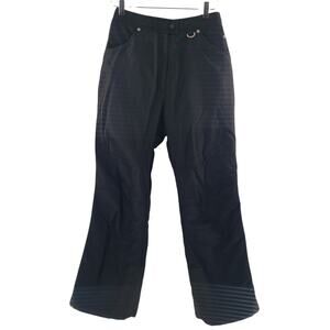 Slalom Snow Ski Pants Womens Medium Nylon Black Lined Insulated